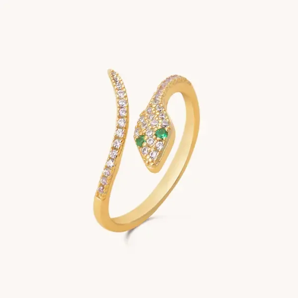 Ring - Rhinestone Snake