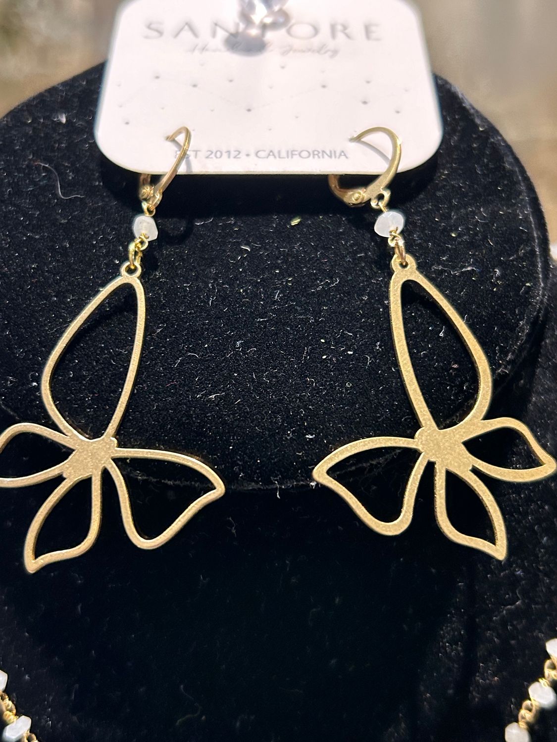 Earrings - Belora Butterfly Moonstone