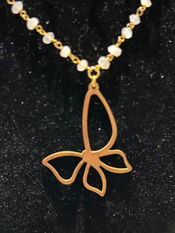 Necklace - Belora Butterfly Moonstone