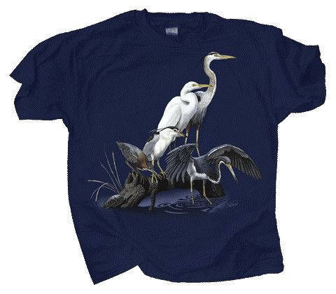 T-Shirt - Wading Birds Adult, Size: S