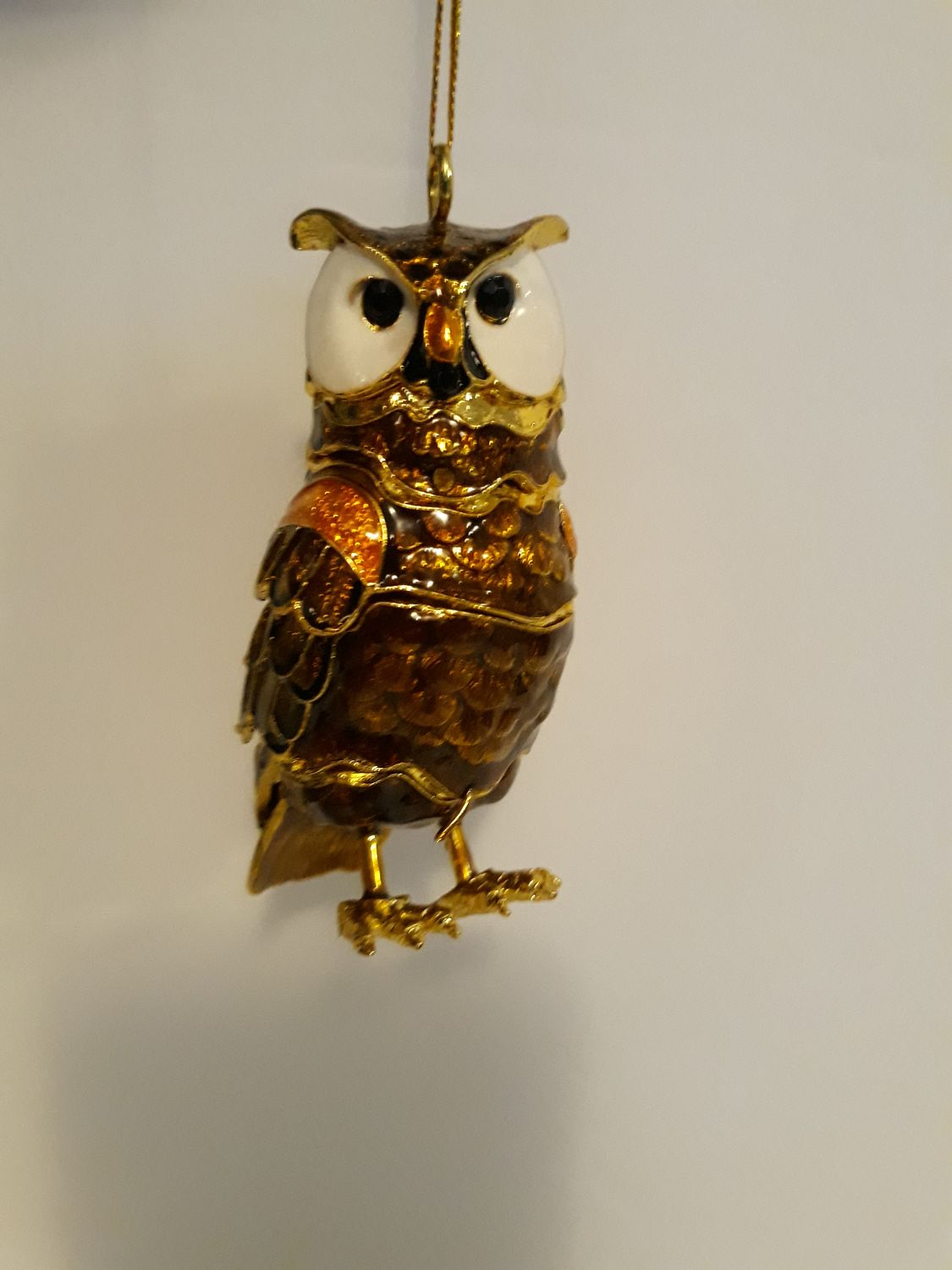 Ornament - Enamel Owl