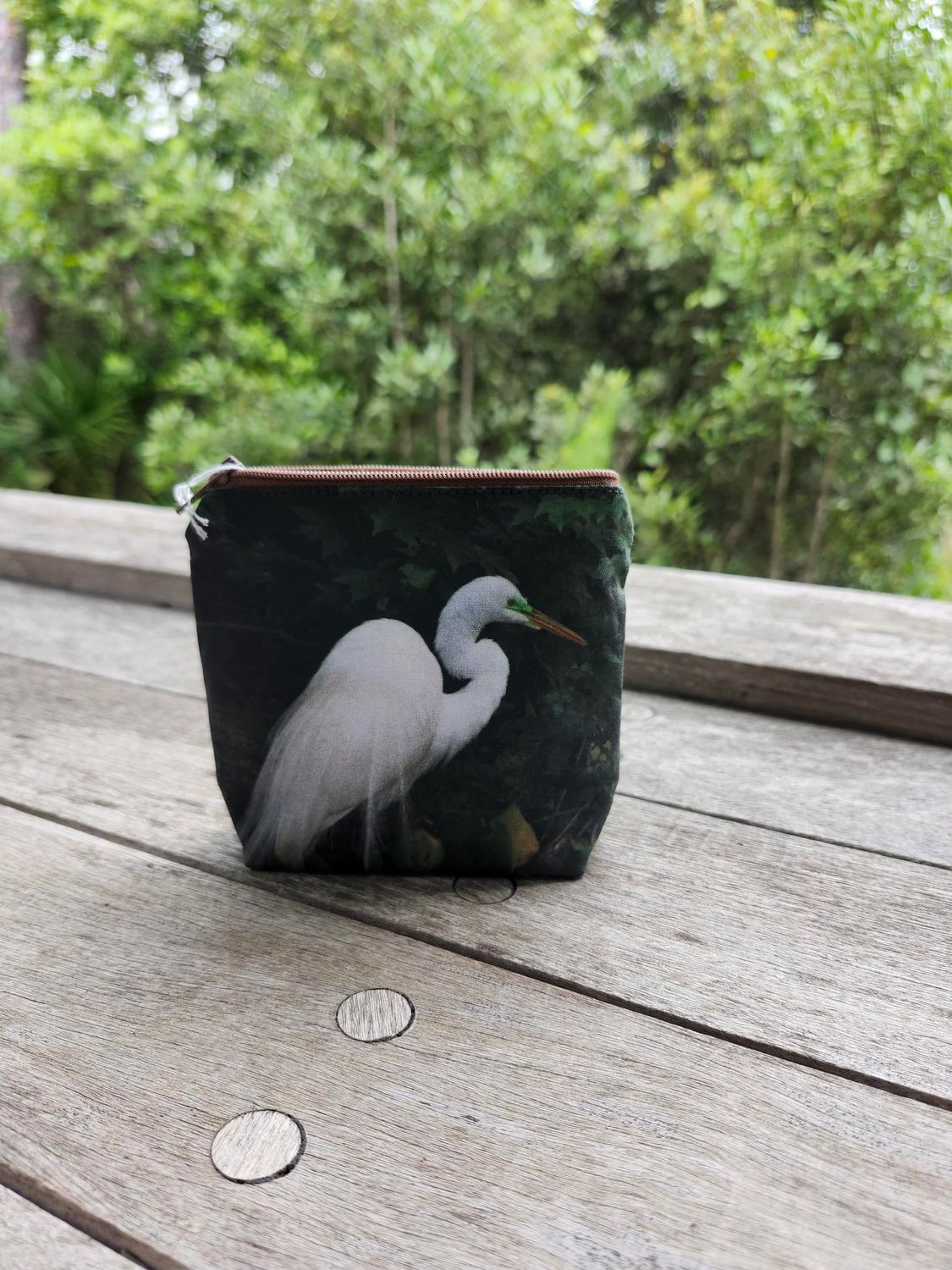 Handcrafted Coin Purses, Design: Egret