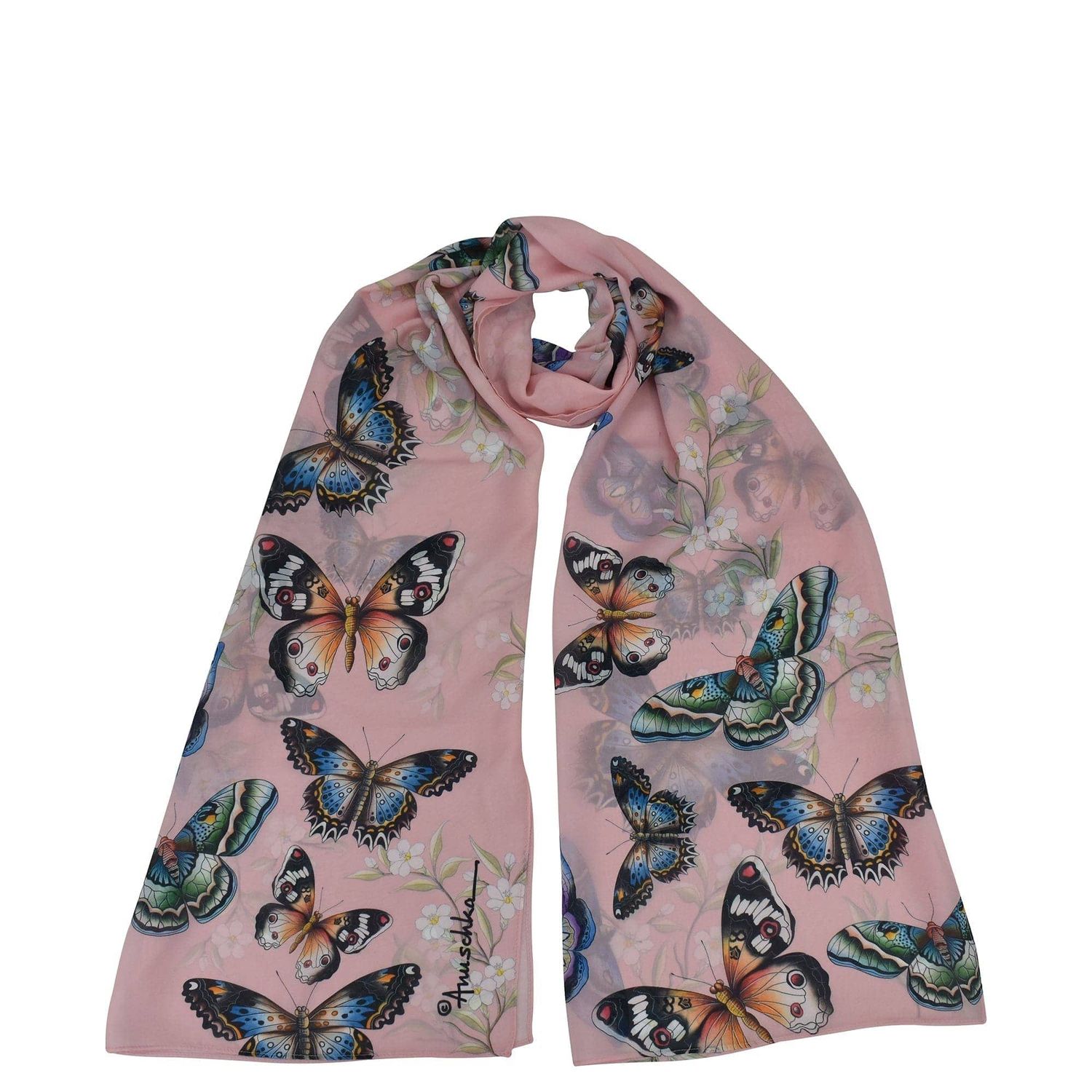 Scarf - Chiffon Butterflies