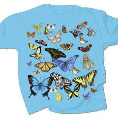 T-Shirt -  Youth Butterfly Glow, Size: XS