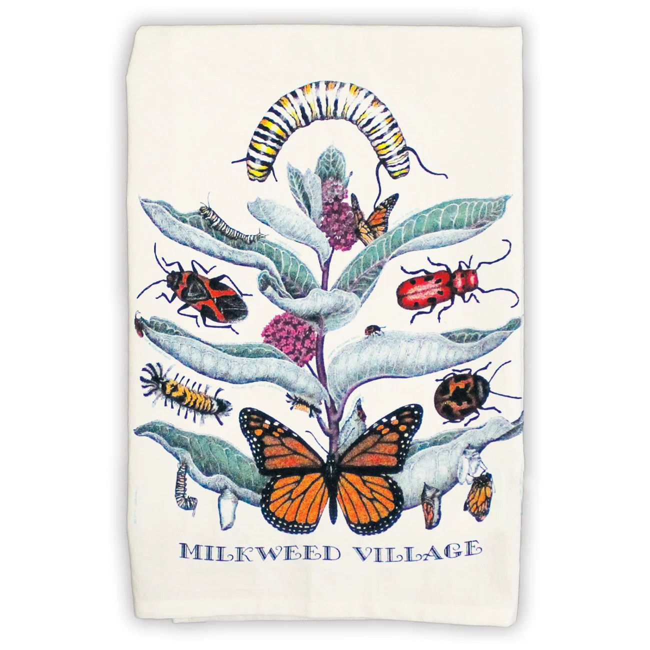 Tea Towel, Design: Milkweed Village