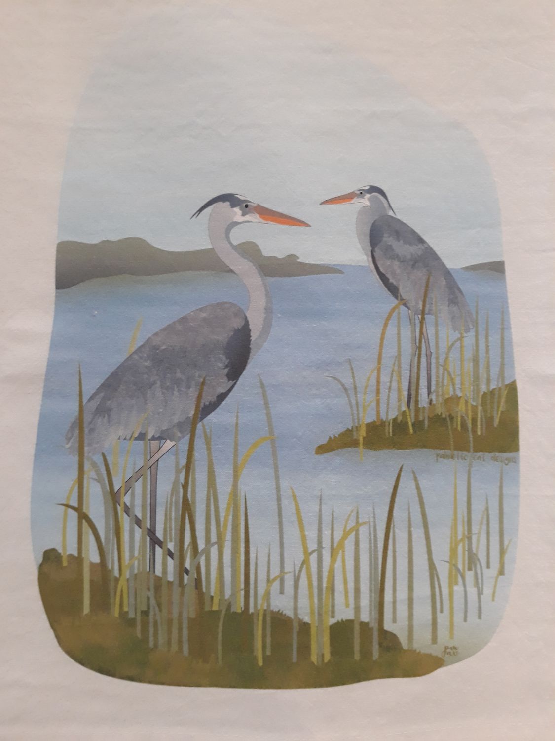 Flour Sack Towel, Design: Heron