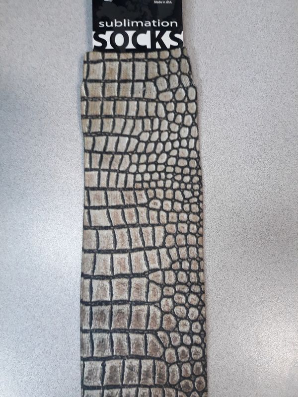 Adult Socks -Alligator Pattern