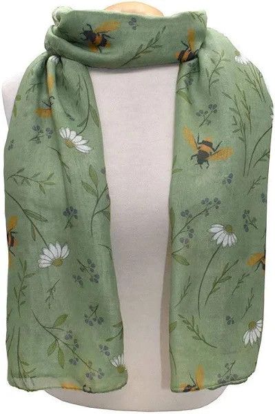 Scarf Bees &amp; Flowers