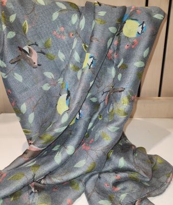 Scarf- Birds on Branch