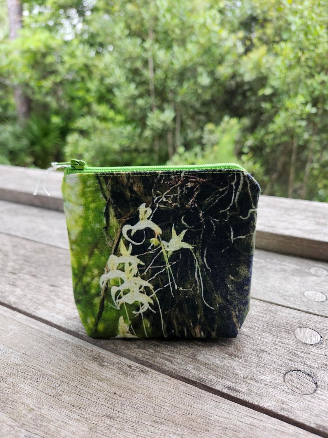 Handcrafted Coin Purses, Design: Ghost Orchid