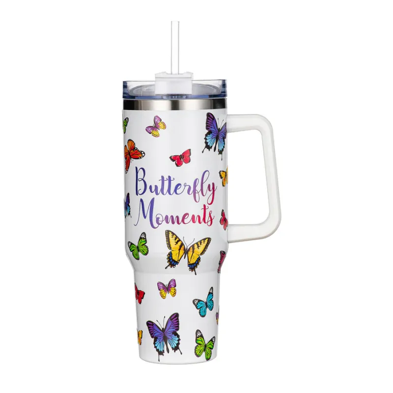 Cup - Stainless Steel Butterfly Moments