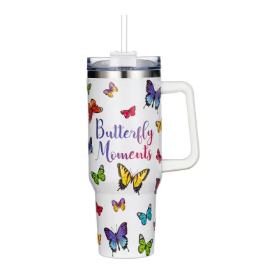 Cup - Stainless Steel Butterfly Moments