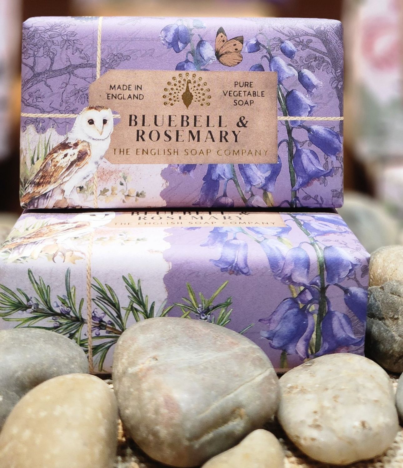 Luxury Soap Bars, Design: Bluebell/Rosemary