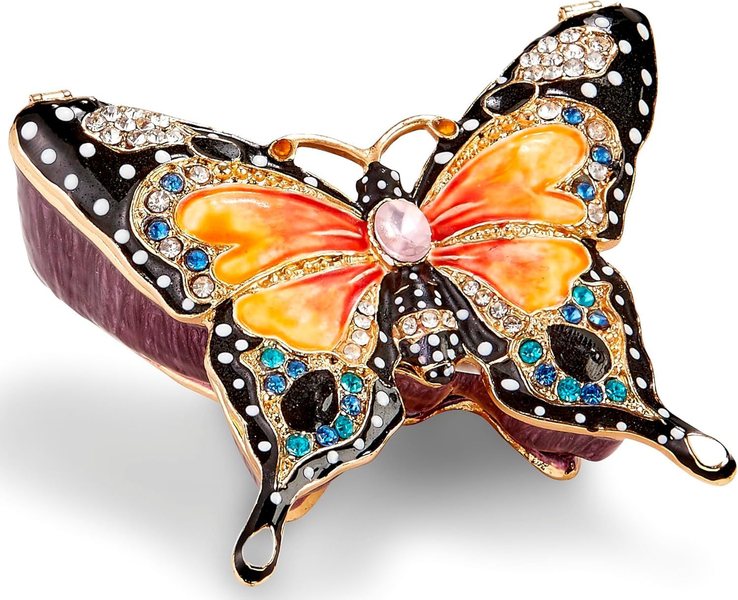 Trinket Box - Yellow  Butterfly 3112y