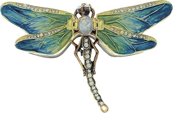 Trinket Box - Dragonfly with Necklace 3749pn