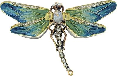 Trinket Box - Dragonfly with Necklace 3749pn