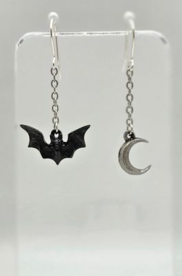 Earrings - Lunatious Bat Dropper