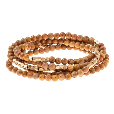 Bracelet/ Necklace - Petrified Wood