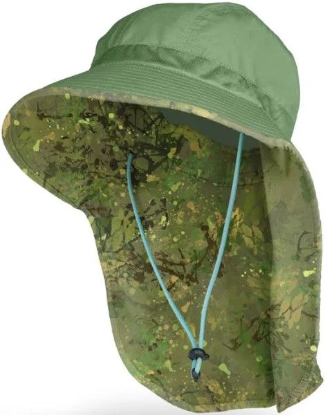 Sun Hat, Color: Green Brush