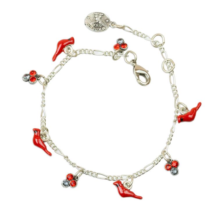 Bracelet - Cardinal Crystal Charm