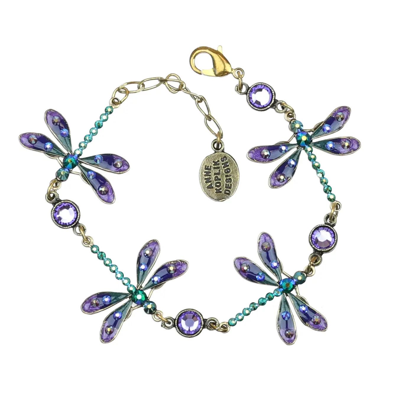 Bracelet - Crystal Dragonfly Charm