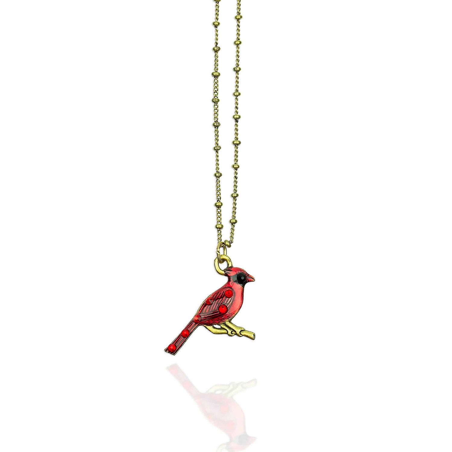 Necklace - Crystal Cardinal