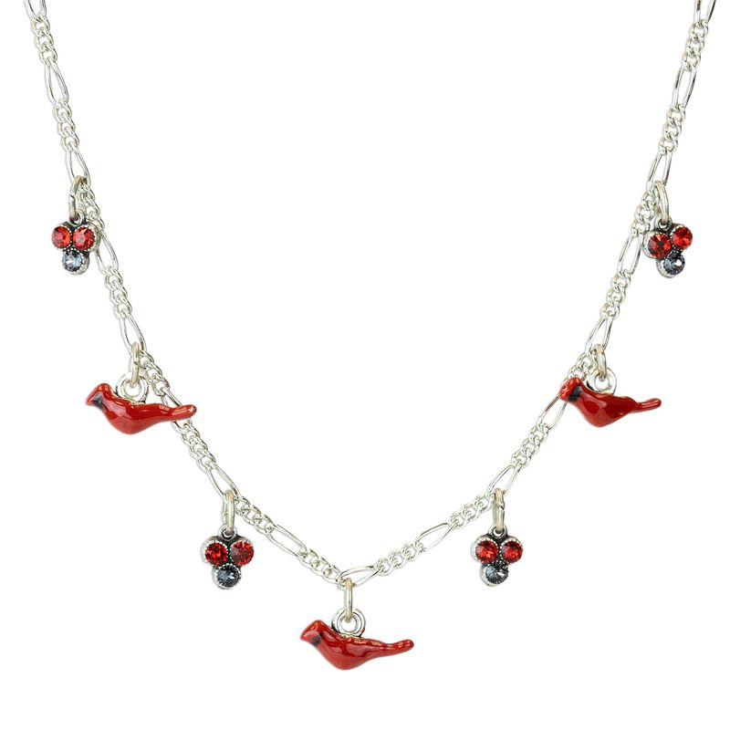 Necklace - Crystal Cardinal Charms