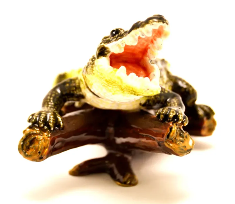 Trinket Box - Alligator on Branch