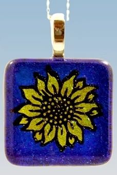 Necklace - Sunflower Glimmer Pendant