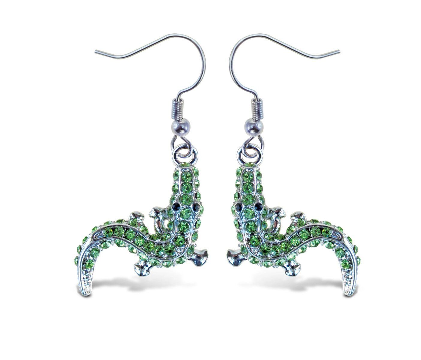 Earrings - Sparkling Alligator
