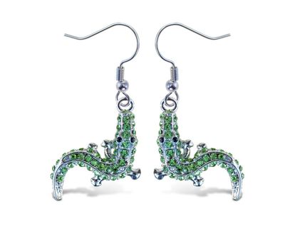 Earrings - Sparkling Alligator