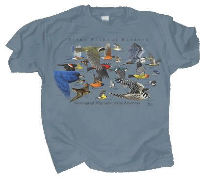 T-Shirt - Birds without Borders, Size: S