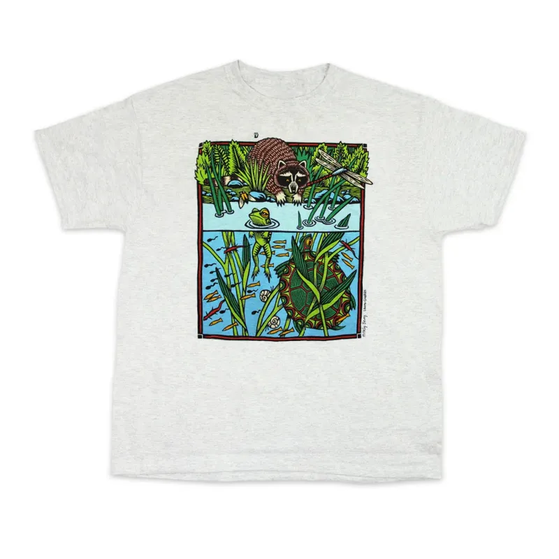 T-Shirt-Youth Pond Scene