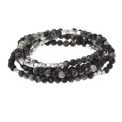 Bracelet/ Necklace - Black Agate