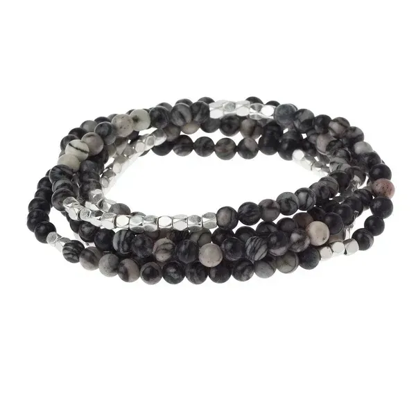 Bracelet/ Necklace - Black Agate