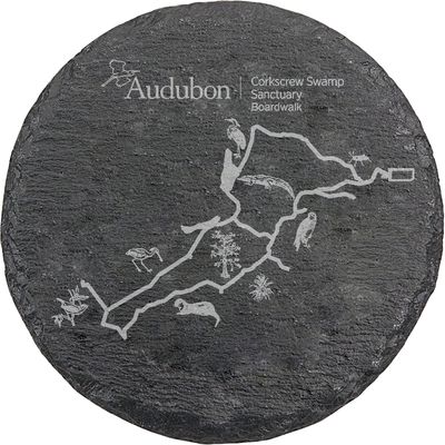 Coaster - Round Slate with Boardwalk
