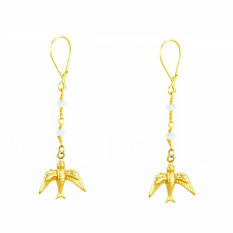 Earrings - Dainty Bird