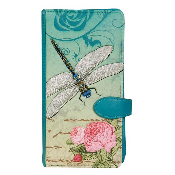 Wallet - Vintage Dragonfly, Color: Teal
