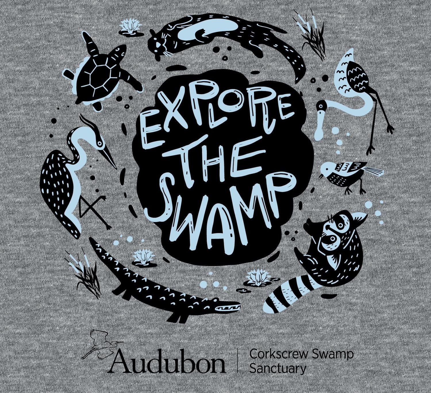T-Shirt Youth - Explore the Swamp, Size: L