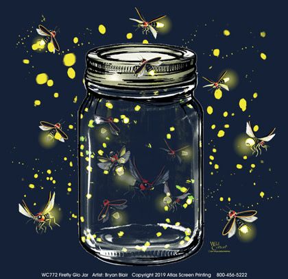 T-Shirt -Youth - Firefly Glow Jar, Size: S