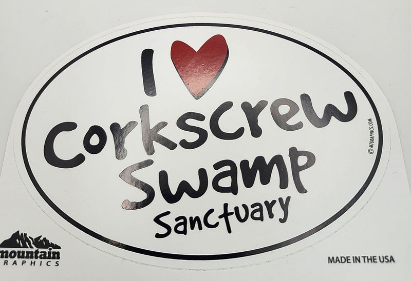 Sticker I Love Corkscrew  Oval Vinyl