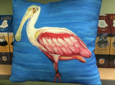 Pillow - Spoonbill 18x18