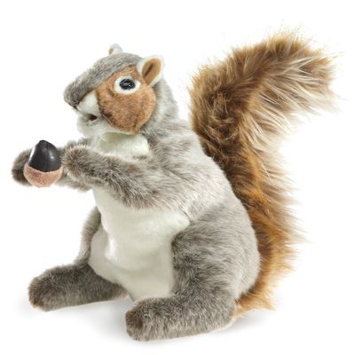 Plush Puppet - Gray Squirrel