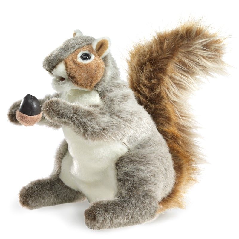 Plush Puppet - Gray Squirrel