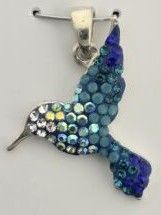 Necklace - Mosaic Pendant Hummingbird