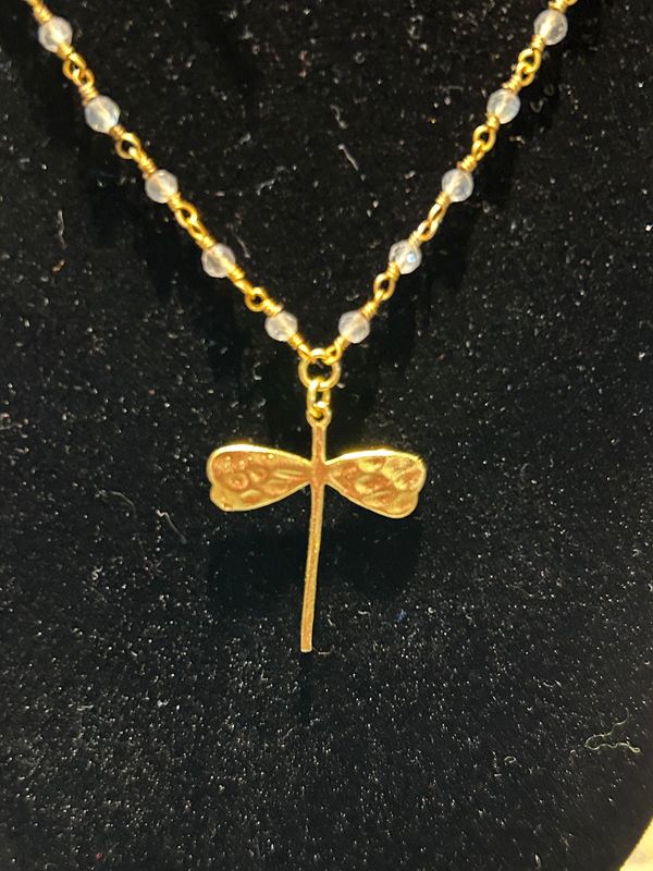 Necklace - Dragonfly Labradorite
