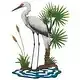 Wall Decor -  Metal Crane