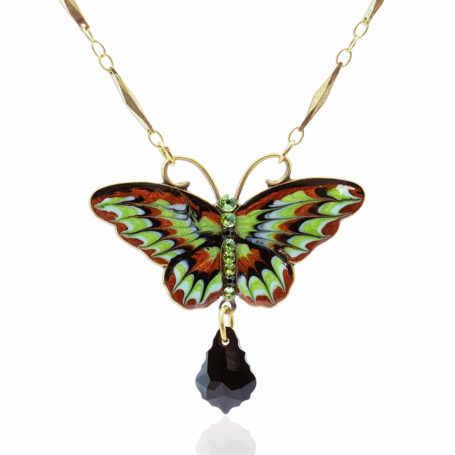 Necklace - Multicolored Butterfly