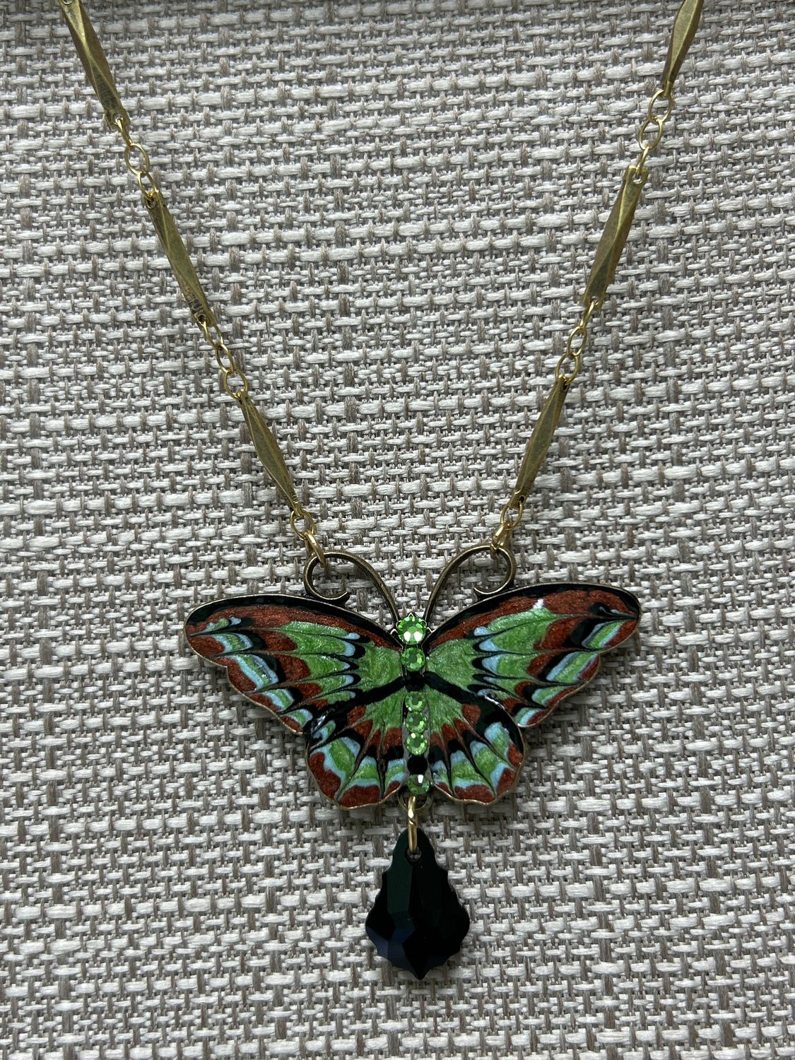 Necklace - Multicolored Butterfly