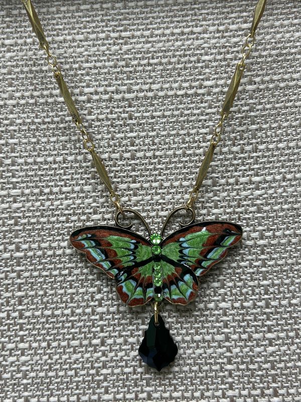 Necklace - Multicolored Butterfly